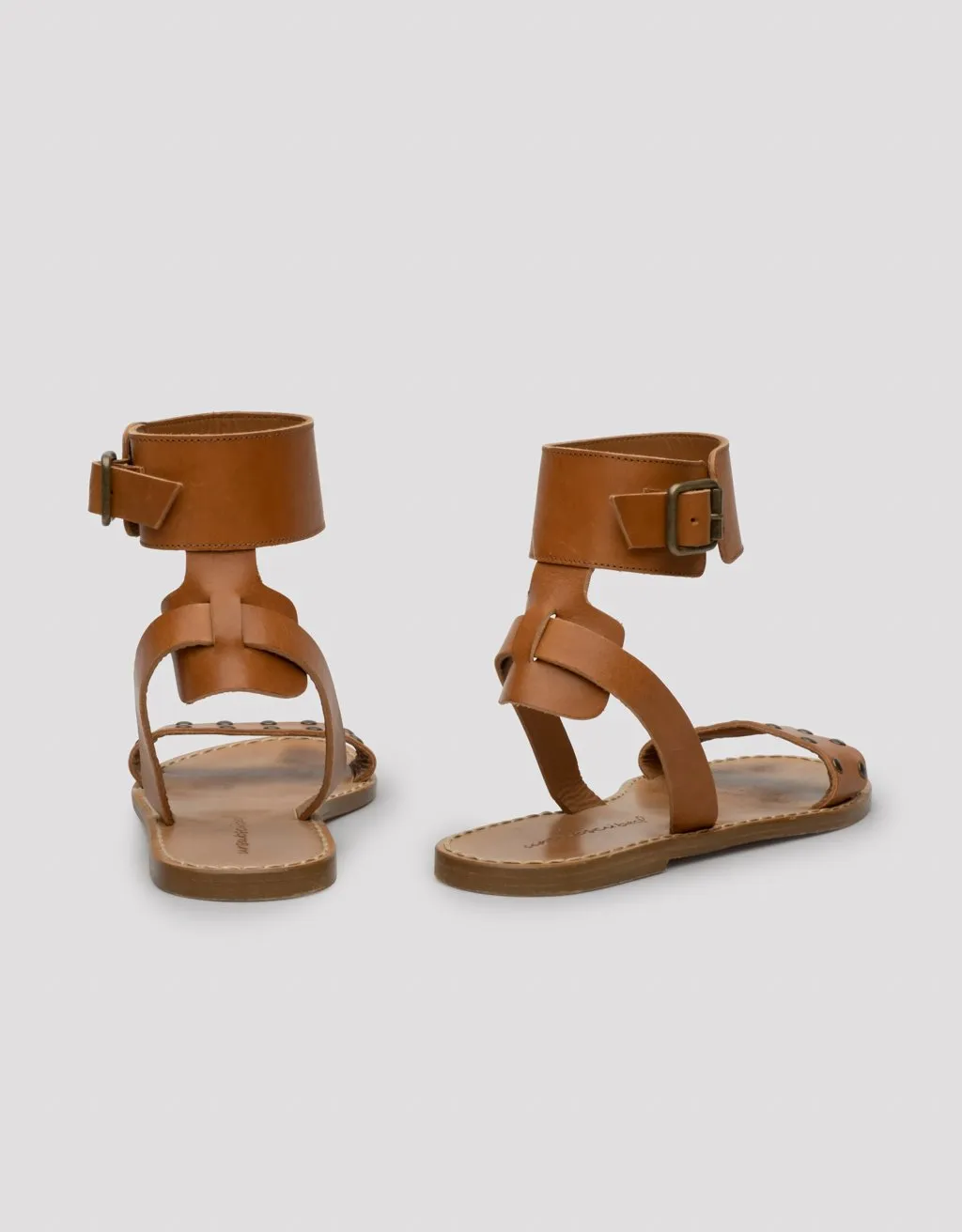 unsubscribed studded buckle sandal