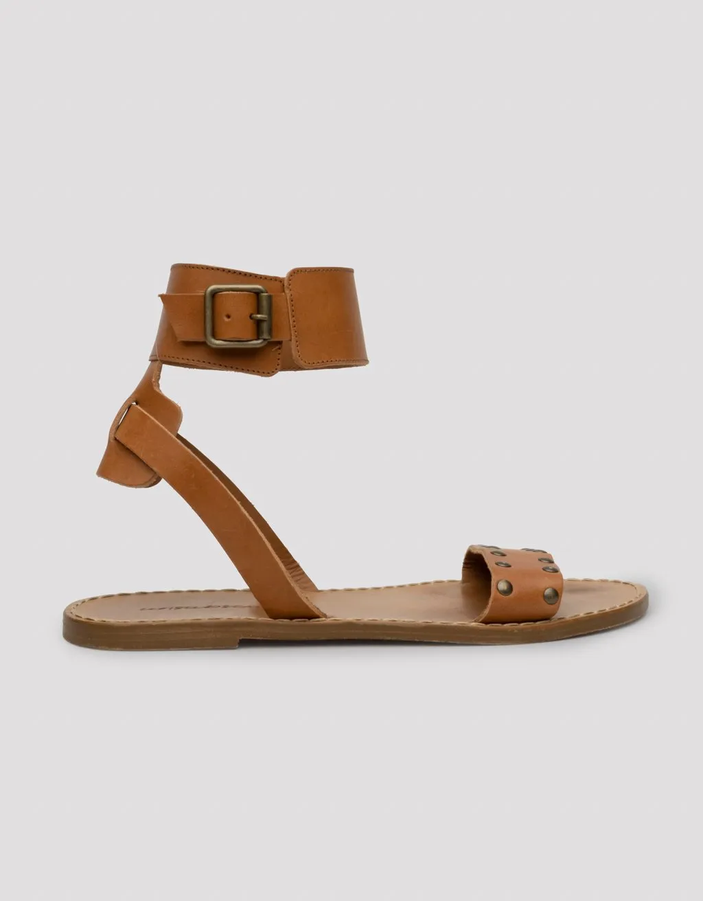 unsubscribed studded buckle sandal