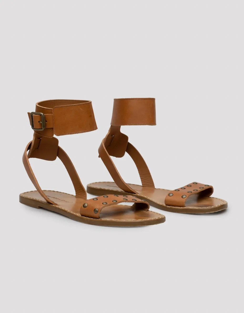 unsubscribed studded buckle sandal