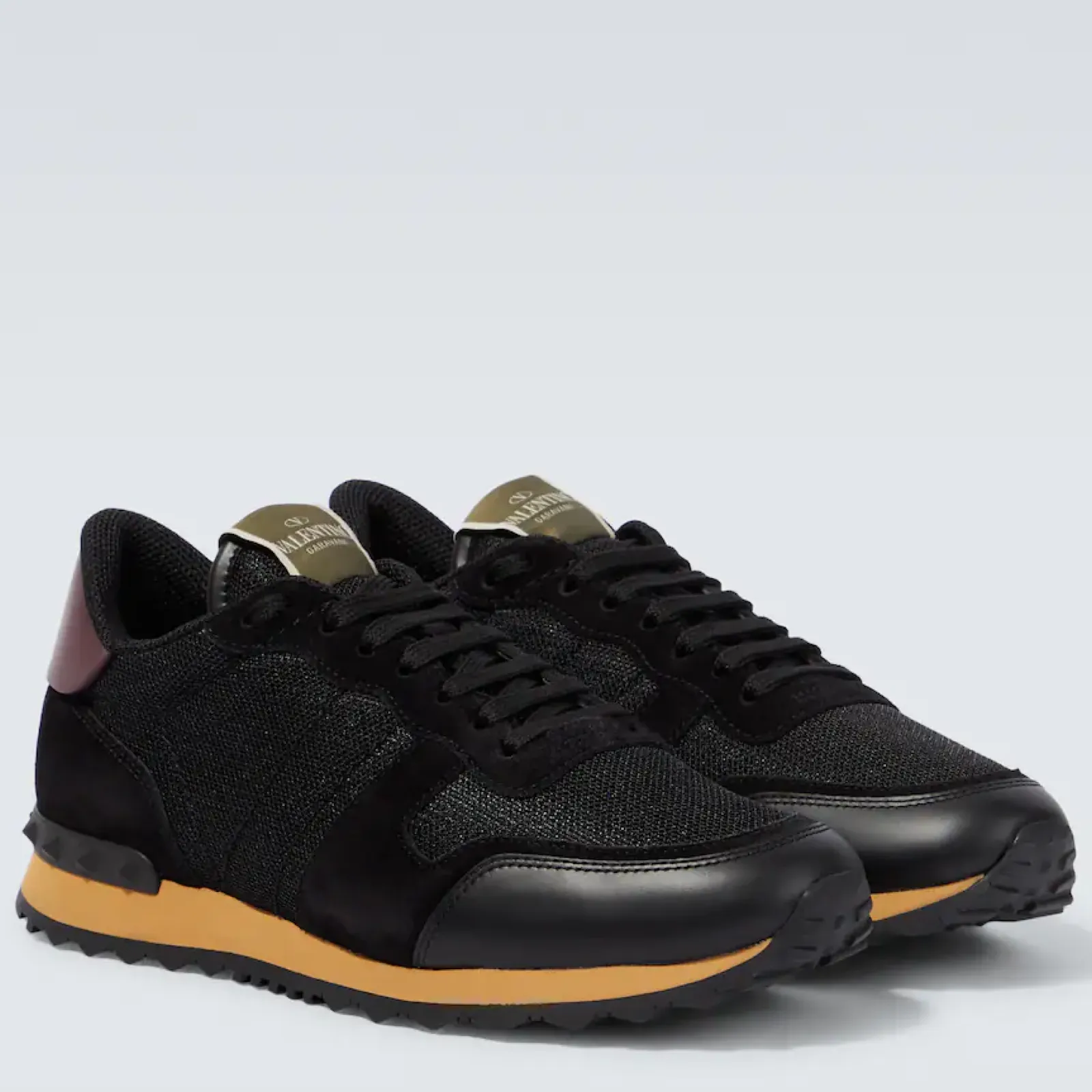 Valentino Black Mesh Rockrunner