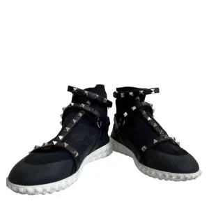 Valentino Rockstud Body Tech Sock High Top Sneakers