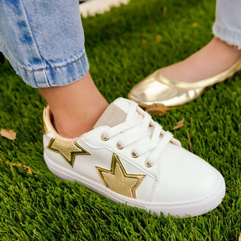 WHITE & GOLD SNEAKER