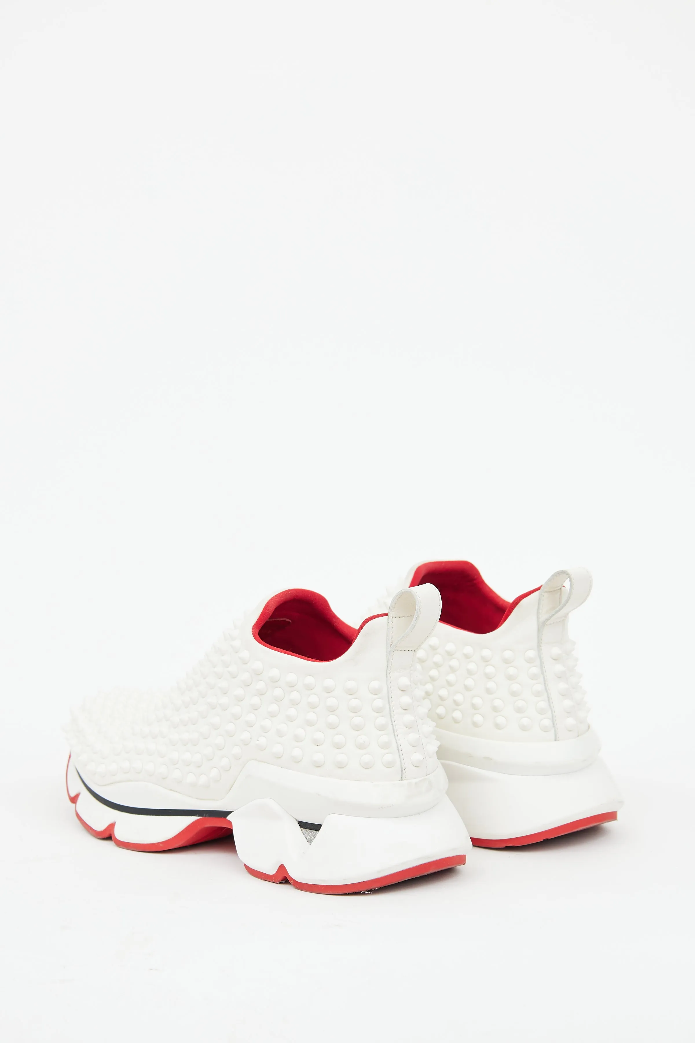 White Donna Spike Sock Sneaker