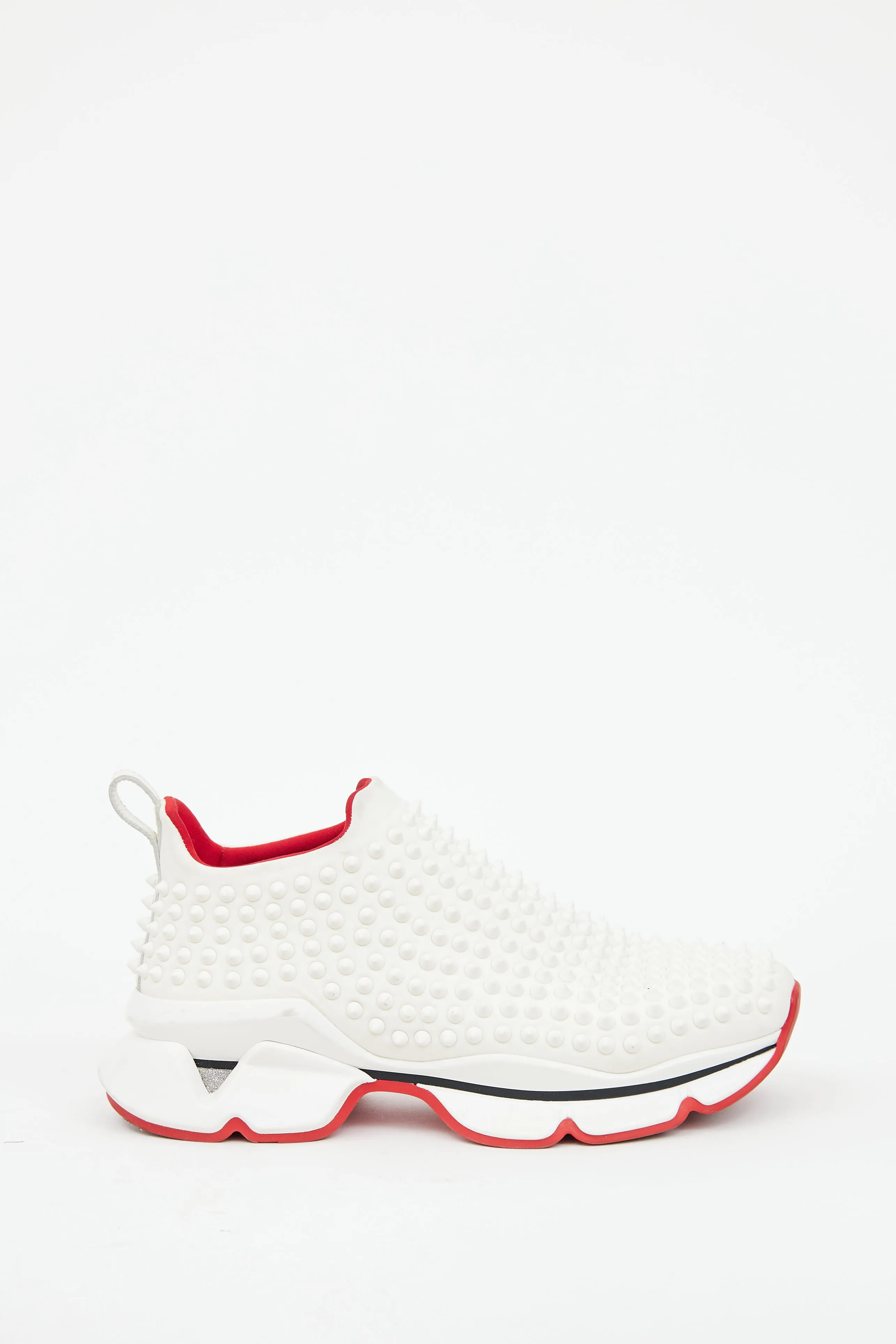 White Donna Spike Sock Sneaker