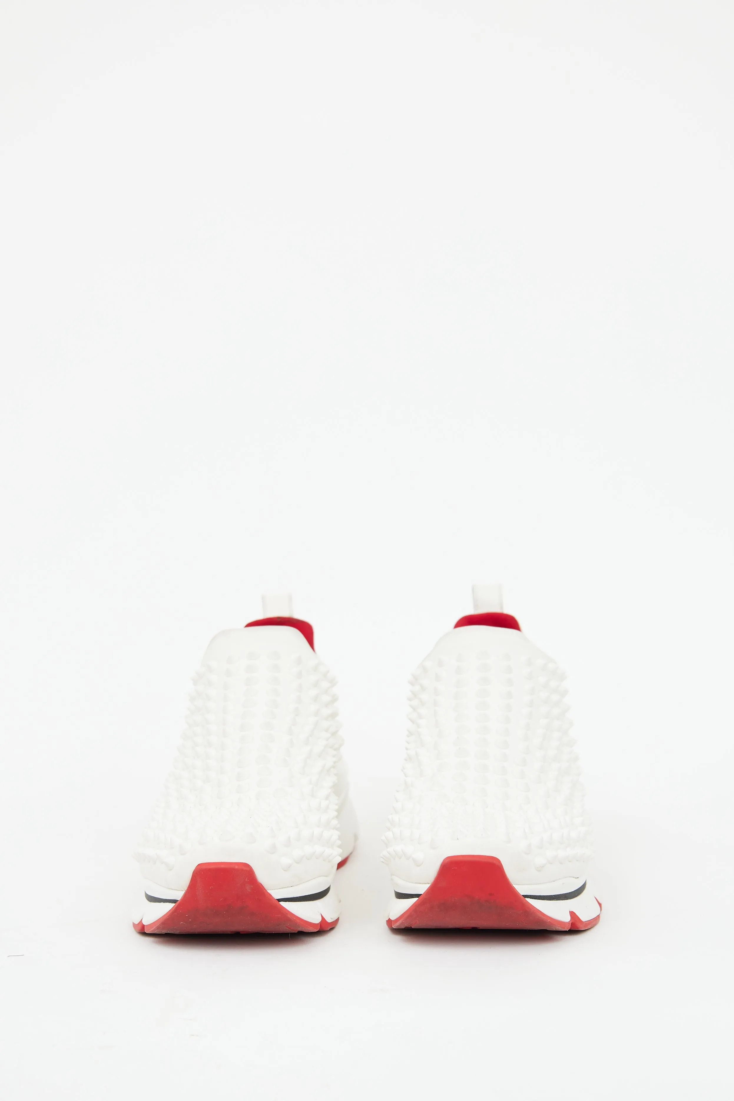 White Donna Spike Sock Sneaker