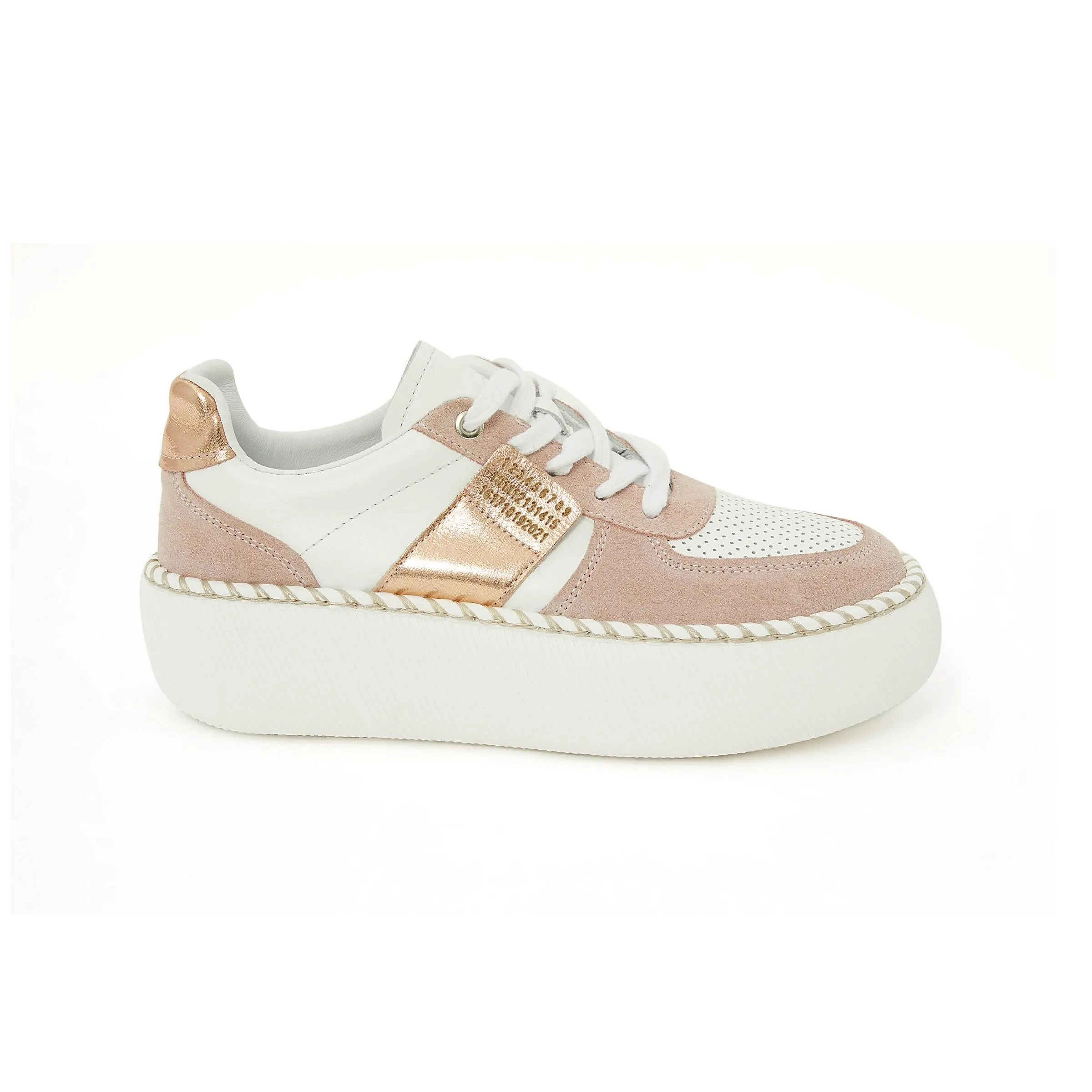 Women's Calf Leather Handmade Sneakers W5001