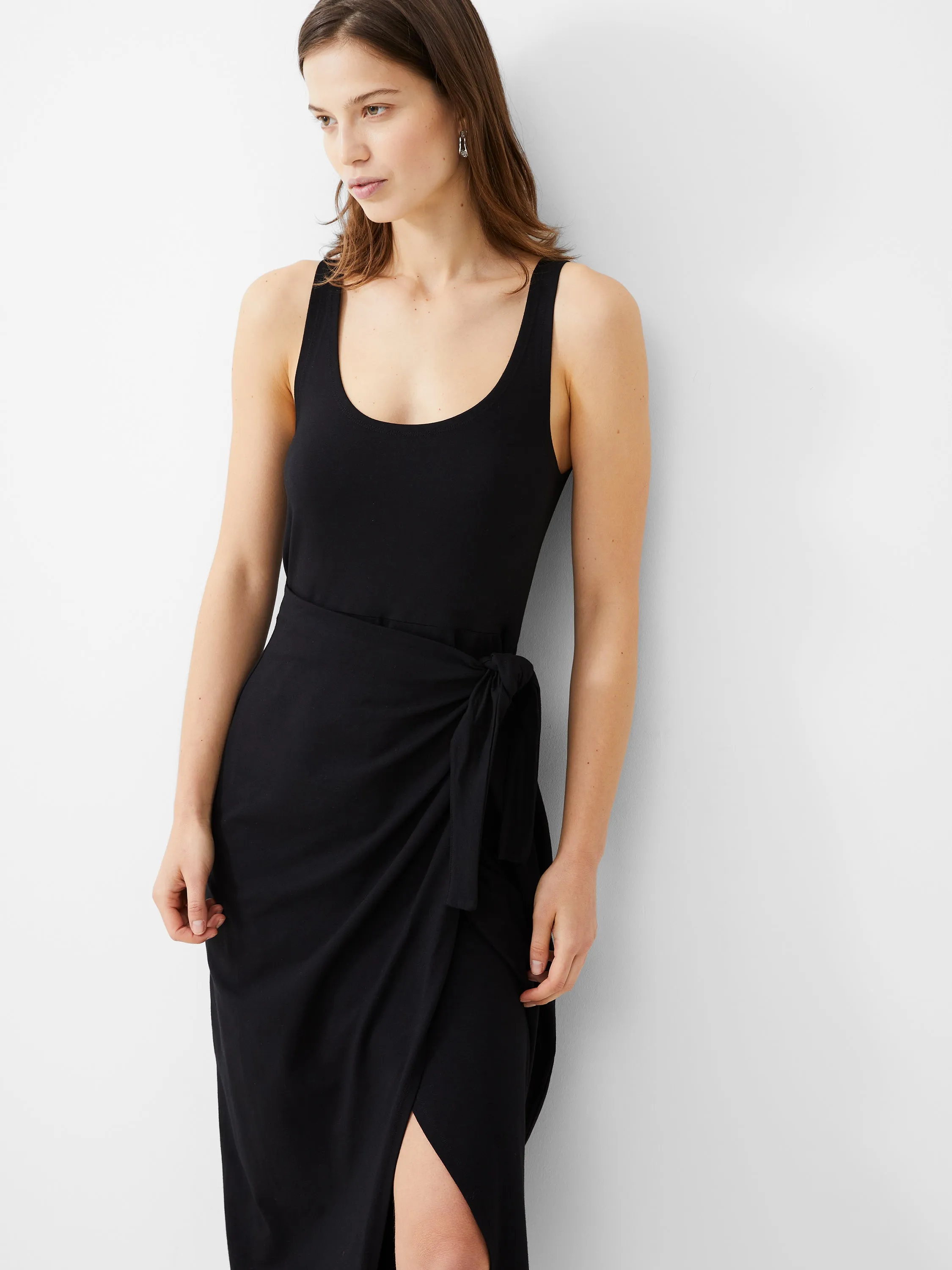 Zena Jersey Wrap Midi Dress