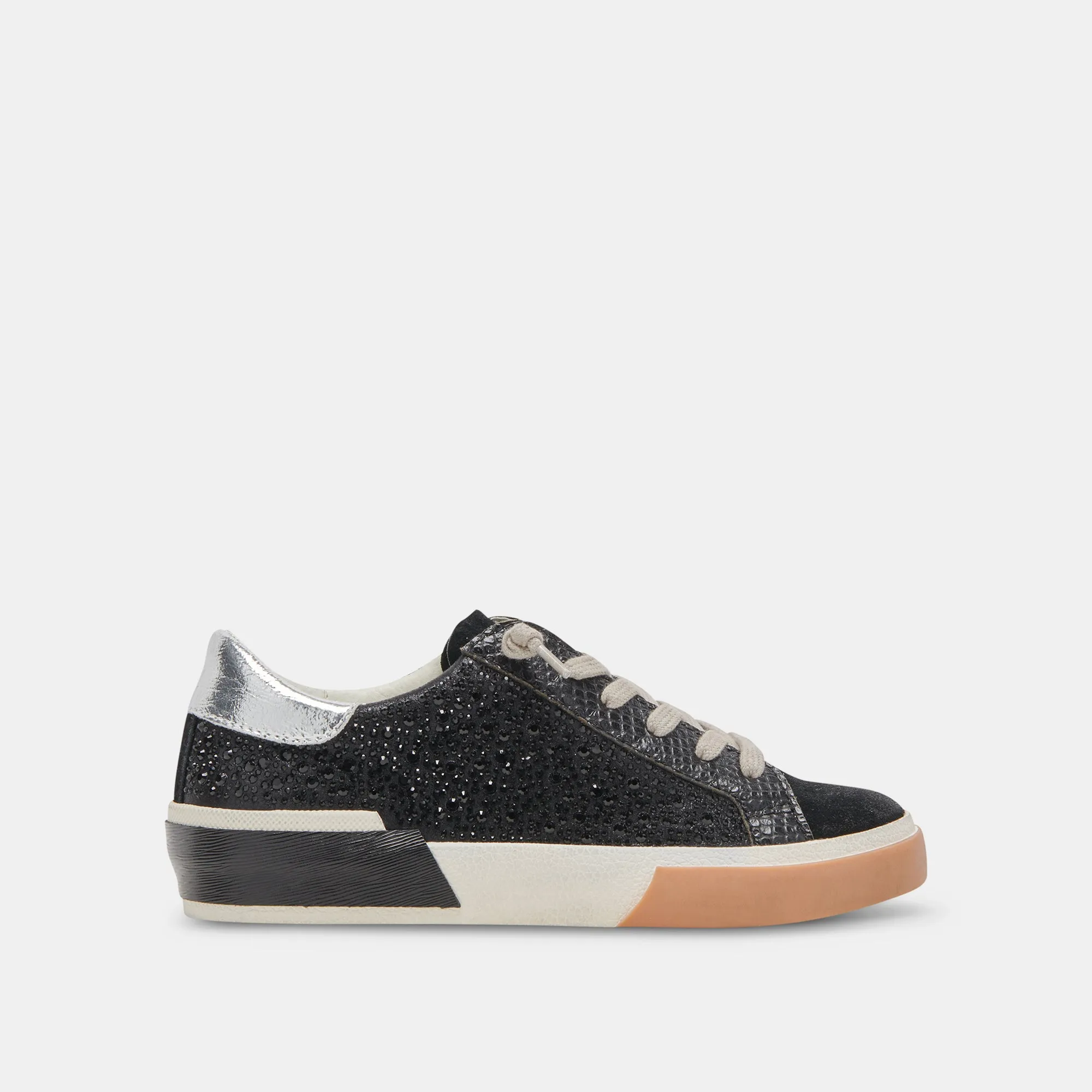 ZINA CRYSTAL SNEAKERS BLACK SUEDE